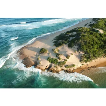 Vlies Fotótapéta - Dron shot of beach - 375x250 cm