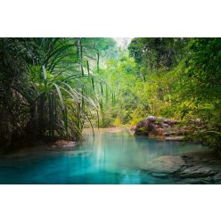 Vlies Fotótapéta - Turquoise water in jungle - 375x250 cm