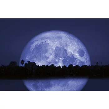   Vlies Fotótapéta - Moon reflection on river II - 375x250 cm
