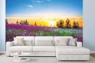 Vlies Fotótapéta - Sunrise and Flowers - 375x250 cm