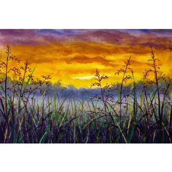 Vlies Fotótapéta - Grass in meadow - 375x250 cm