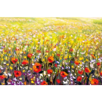   Vlies Fotótapéta - Paintings landscape impressionism - 375x250 cm