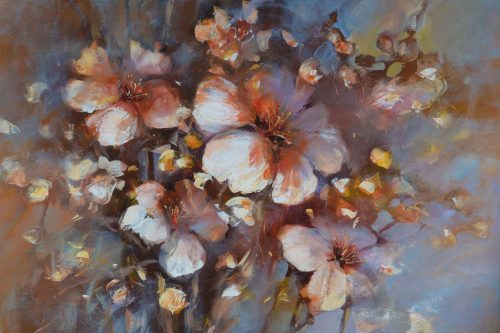 Vlies Fotótapéta - Almonds blossom - 375x250 cm