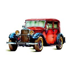 Vlies Fotótapéta - Classic car retro - 375x250 cm