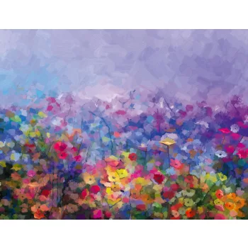   ABSTRACT COLORFUL OIL PAINTING fotótapéta, poszter, vlies alapanyag, 375x250 cm