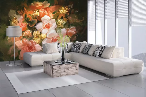 Vlies Fotótapéta - Color blooming illustration - 375x250 cm