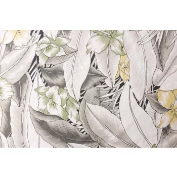 Vlies Fotótapéta - Fabric with flower patter - 375x250 cm