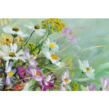 Vlies Fotótapéta - Wild flowers are in a vase - 375x250 cm