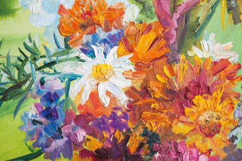 Vlies Fotótapéta - Colorful bouquet of summer flowers - 375x250 cm