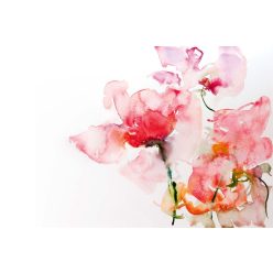 Vlies Fotótapéta - Watercolor flowers - 375x250 cm