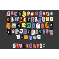 Vlies Fotótapéta - Colorful Alphabet - 375x250 cm