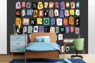 Vlies Fotótapéta - Colorful Alphabet - 375x250 cm