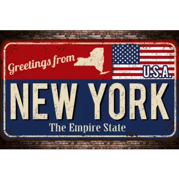 Vlies Fotótapéta - Greetings from New York - 375x250 cm