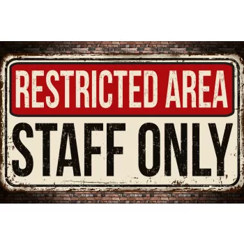 Vlies Fotótapéta - Restricted area - 375x250 cm