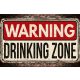 Vlies Fotótapéta - Warning drinking zone - 375x250 cm