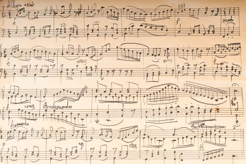 Vlies Fotótapéta - Ancient Musical Manuscript - 375x250 cm
