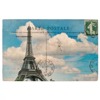 Vlies Fotótapéta - Antique French Postcard - 375x250 cm