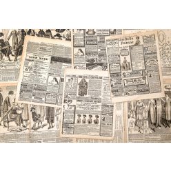 Vlies Fotótapéta - Antique Newspaper - 375x250 cm