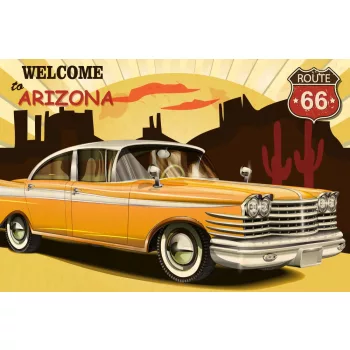 Vlies Fotótapéta - Arizona Retro Poster - 375x250 cm