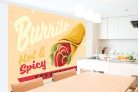 Vlies Fotótapéta - Burrito Vintage Sign - 375x250 cm