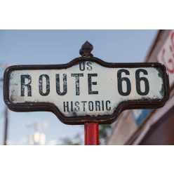 Vlies Fotótapéta - Historic Sign Route 66 - 375x250 cm