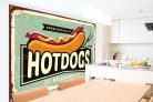 Vlies Fotótapéta - Hot Dog Sign - 375x250 cm