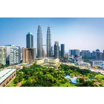 Vlies Fotótapéta - Kuala Lumpur - 375x250 cm