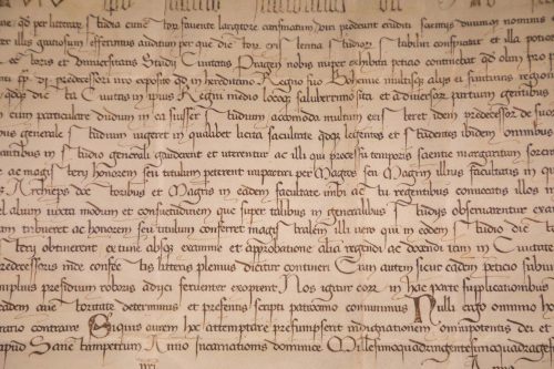 Vlies Fotótapéta - Old Text in Medieval Book - 375x250 cm