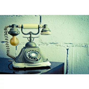 Vlies Fotótapéta - Retro Telephone - 375x250 cm