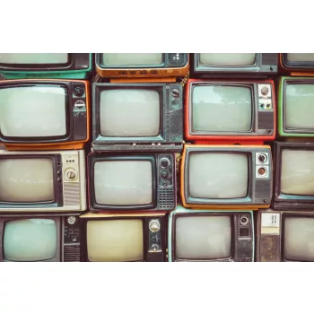 Vlies Fotótapéta - Retro Televisions - 375x250 cm