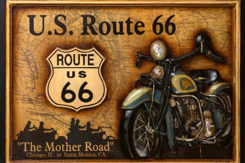 Vlies Fotótapéta - US Route 66 Wall Art - 375x250 cm