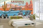 Vlies Fotótapéta - Vintage Arizona Poster - 375x250 cm