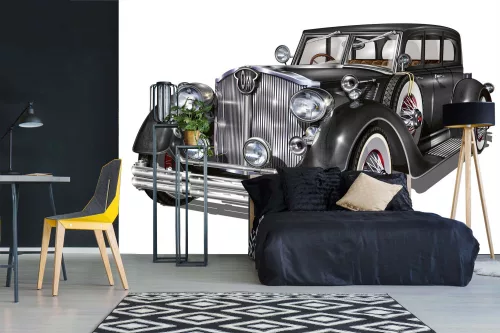 BLACK VINTAGE CAR II fotótapéta, poszter, vlies alapanyag, 375x250 cm