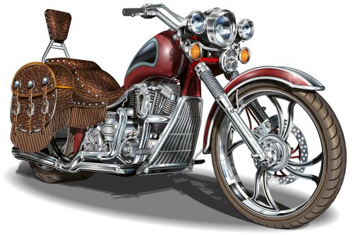 Vlies Fotótapéta - Classic Vintage Motorcycle - 375x250 cm