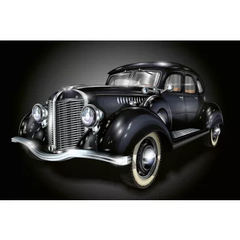 Vlies Fotótapéta - Dark Retro Car - 375x250 cm