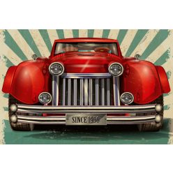 Vlies Fotótapéta - Vintage Garage Poster - 375x250 cm