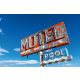 Vlies Fotótapéta - Old American Motel Sign - 375x250 cm