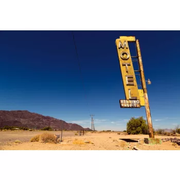 Vlies Fotótapéta - Vintage Motel Sign - 375x250 cm