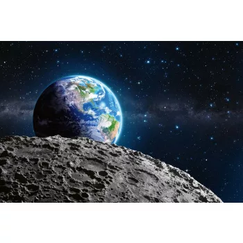 Vlies Fotótapéta - Earth from moon - 375x250 cm