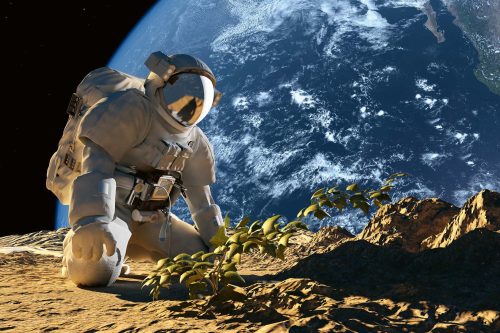 Vlies Fotótapéta - Astronaut - 375x250 cm