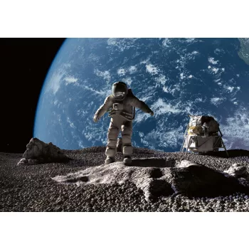   WALKING ASTRONAUT fotótapéta, poszter, vlies alapanyag, 375x250 cm