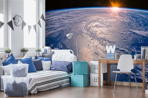 Vlies Fotótapéta - View of Earth in space - 375x250 cm