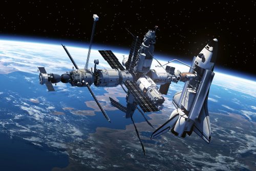Vlies Fotótapéta - Space shuttle - 375x250 cm