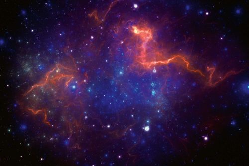 Vlies Fotótapéta - Colorful galaxy - 375x250 cm