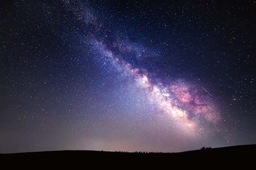 Vlies Fotótapéta - Night Milky Way - 375x250 cm