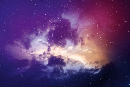 Vlies Fotótapéta - Abstract night sky - 375x250 cm