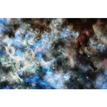 Vlies Fotótapéta - Colorful deep space - 375x250 cm
