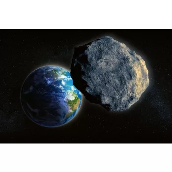 Vlies Fotótapéta - Large asteroid - 375x250 cm