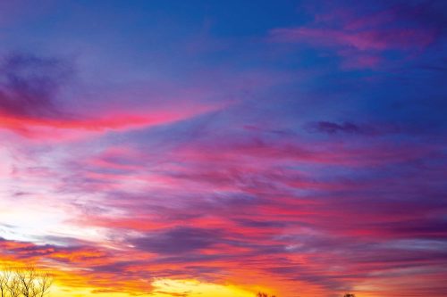 Vlies Fotótapéta - Pink sky - 375x250 cm