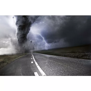 Vlies Fotótapéta - Powerful tornado - 375x250 cm